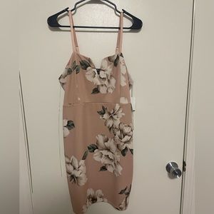 Charlotte Russe pink floral dress size 2X
